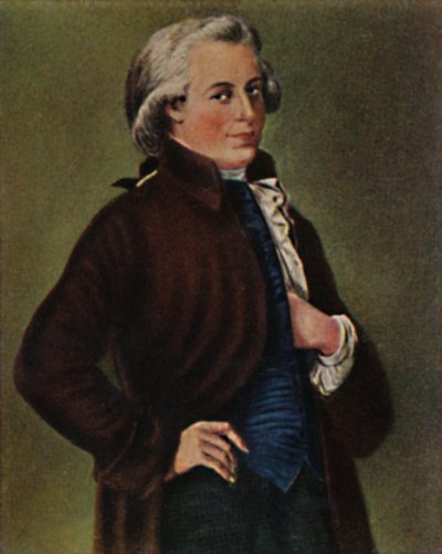 Wolfgang Amadeus Mozart 1756-1791 by Unbekannt