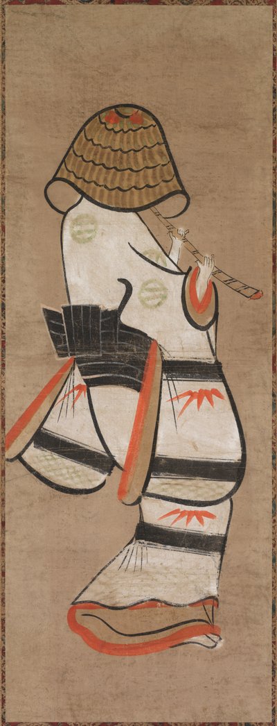 Woman as an Itinerant Monk: Onna Komuso Otsu-e by Unbekannt
