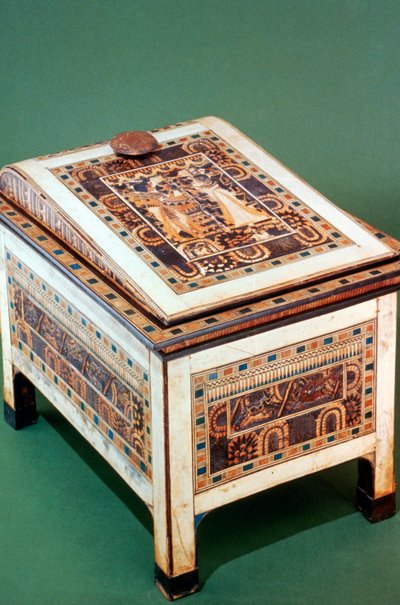 Wooden chest from the Tomb of Tutankhamun, 14th century BC by Unbekannt