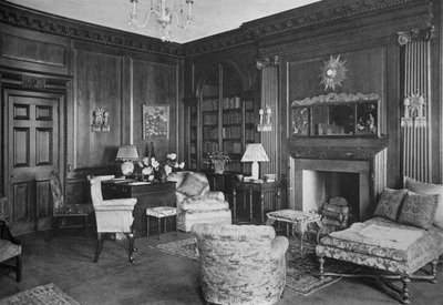 Woodwork from an old English room in the library, house of Miss Anne Morgan, New York City by Unbekannt