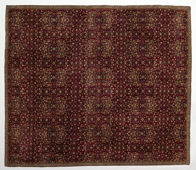 Woolen Carpet with Millefleurs Decoration, Early 1600s by Unbekannt