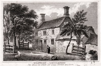 Woolsthorpe Manor, Near Grantham, Lincolnshire, Birthplace of Sir Isaac Newton by Unbekannt