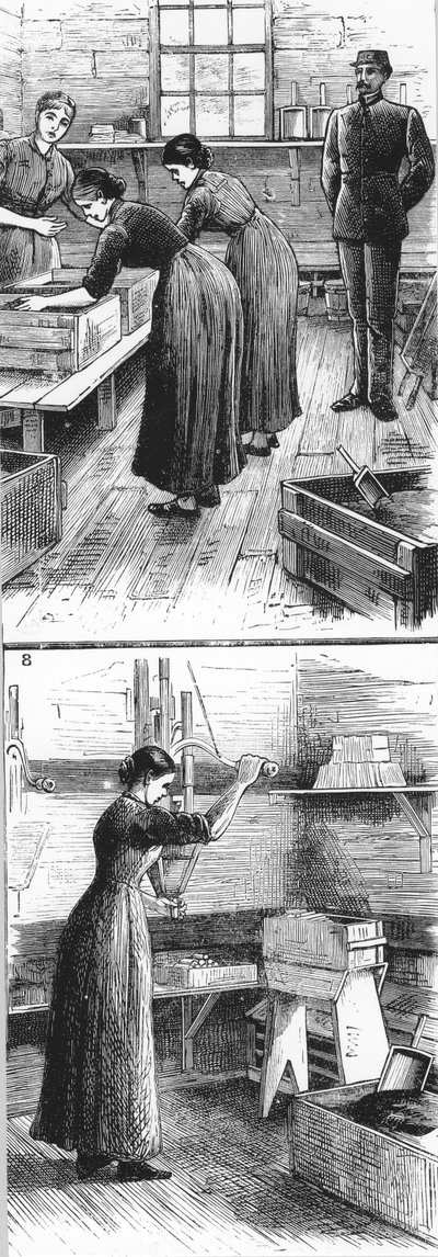 Workers at Nobel Explosives Company Limited, Ardeer, Ayrshire, 1884 by Unbekannt