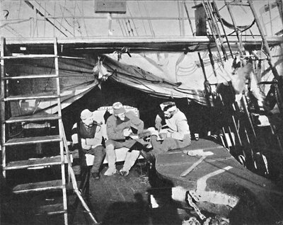 Workshop on deck by Unbekannt