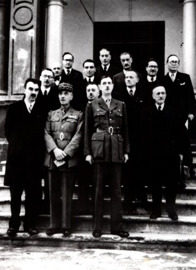 World War 2: De Gaulle with Exiled French Government in Algeria, 1943 by Unbekannt