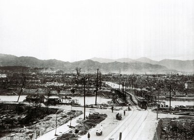 World War II: Ruins of Hiroshima After the Atomic Bombing, August 6 by Unbekannt