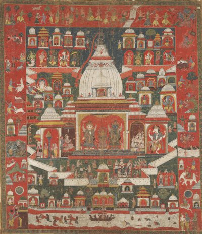 Worship of Lord Jagannatha in His Temple at Puri by Unbekannt