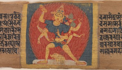 Wrathful Eight-armed and Three-faced Goddess Tara Marichi by Unbekannt