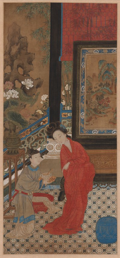 Yang Guifei Leaving the Bath, 1700s by Unbekannt