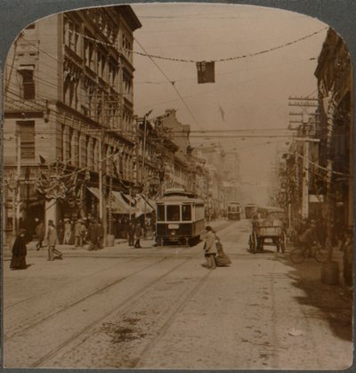 Yonge St., looking north from King St., the busy center of Toronto, Canada, 1904 by Unbekannt