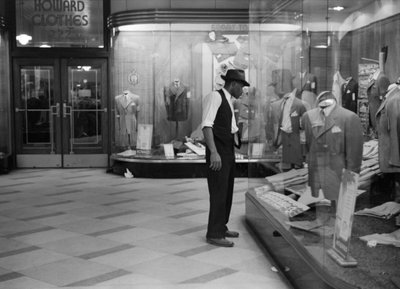 Young Man Window Shopping, United States, c.1941 by Unbekannt