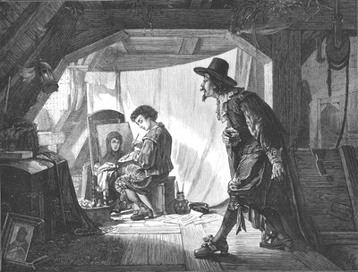 Young Rubens surprised by his master, Van Oort, 1875 by Unbekannt