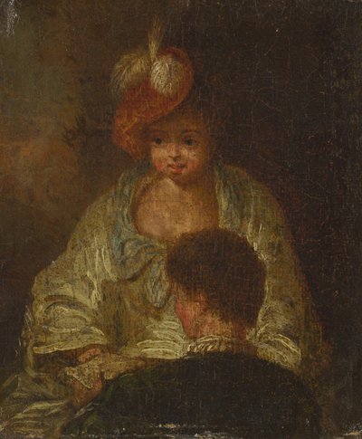 Young Woman and Man, 18th Century by Unbekannt