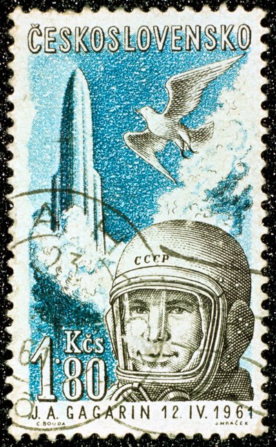 Yuri Gagarin, Soviet Russian cosmonaut by Unbekannt