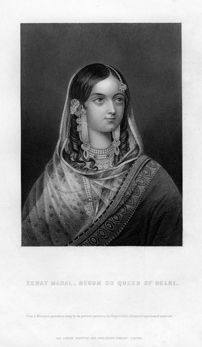 Zenat Mahal - Begum or Queen of Delhi by Unbekannt