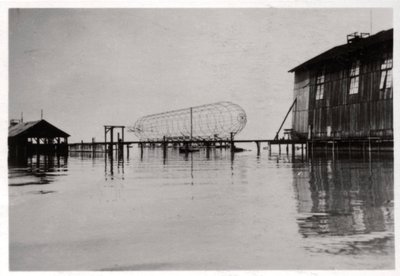 Zeppelin LZ 6 Under Construction, Germany by Unbekannt