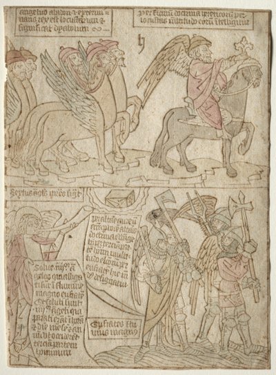 The Locusts with the Angel of the Abyss and The Sixth Trumpet by Unbekannt