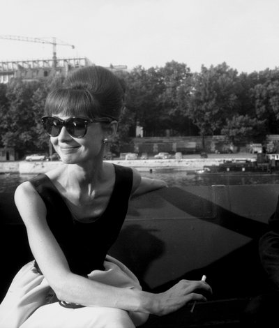 Actress Audrey Hepburn on the Set of 