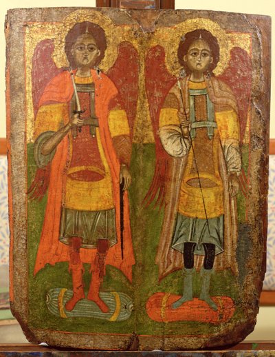 Archangels Michael and Gabriel, Byzantine icon, early period, 10th-11th century by Unbekannt Unbekannt