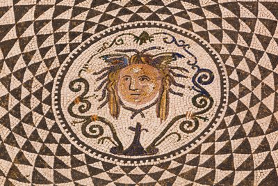Roman Mosaic of Medusa in Town Hall, Carmona, Seville Province, Spain by Unbekannt Unbekannt