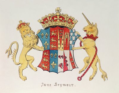 Coat of Arms of Jane Seymour, third wife of King Henry VIII of England by Unbekannt Unbekannt