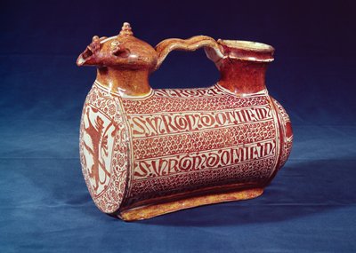 Ewer with lustre decoration, early 16th century, used to pour water over hands during and between courses by Unbekannt Unbekannt