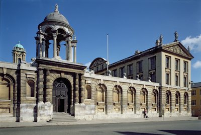 Exterior of the front quad of The Queens College, Oxford, built 1709-34 by Unbekannt Unbekannt