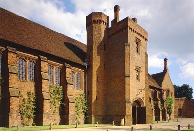 Exterior view of the Old Palace of Hatfield House, Hertfordshire, built 1480s by Unbekannt Unbekannt