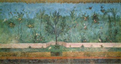 Garden Paintings from the so-called Villa of Livia, Primaporta, Rome, c.20 BC by Unbekannt Unbekannt