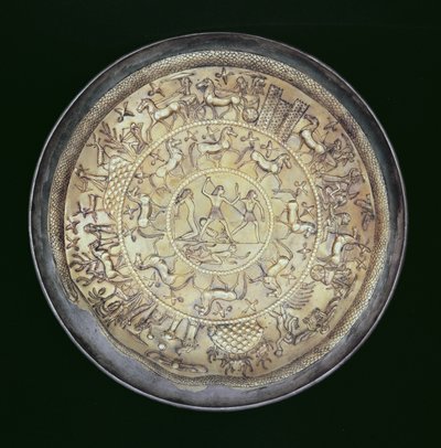 Gilded Silver Dish from the Bernardini Tomb at Praeneste by Unbekannt Unbekannt