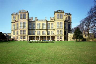 Hardwick Hall, Exterior view, built 1590-97, Derbyshire, UK by Unbekannt Unbekannt