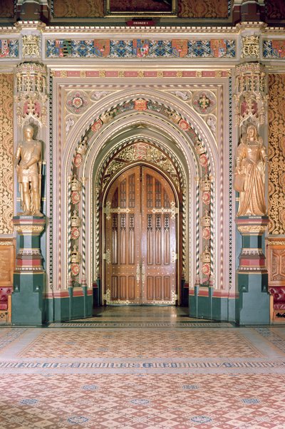 Houses of Parliament, Entrance to the Robing Room, Royal Gallery, c.1841, Sir Charles Barry & Augustus Pugin, Westminster, London, UK by Unbekannt Unbekannt