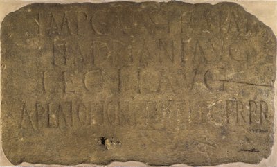 Inscription from milecastle 38 on Hadrian