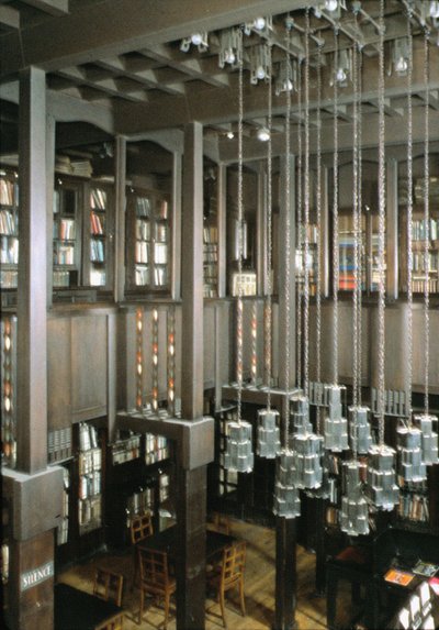 Interior of Glasgow School of Art, library, Scotland, UK by Unbekannt Unbekannt