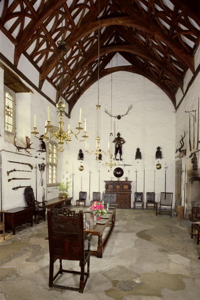 Interior of the Great Hall, Cotehele House, Cornwall by Unbekannt Unbekannt