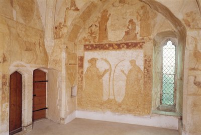 Interior Showing Wall Paintings, Longthorpe Tower, Cambridgeshire by Unbekannt Unbekannt