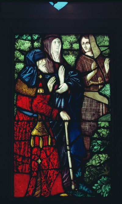 John the Baptist takes leave of his parents by Unbekannt Unbekannt