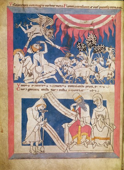 Job being tested by God by Unbekannt Unbekannt