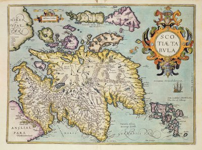 Map of Scotland, Miliaria Scotia by Unbekannt Unbekannt