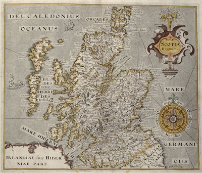 Map of the Kingdom of Scotland, 17th century Scotia Regnum by Unbekannt Unbekannt