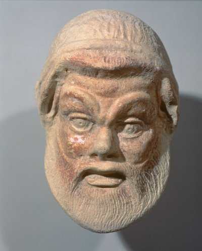 Mask from the Exterior of a Theatre, 3rd Century BC by Unbekannt Unbekannt