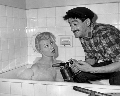 Nadine Tallier and Maurice Gardett at a Party in Paris, 27 March 1961 by Unbekannt Unbekannt