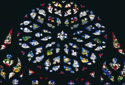North rose window depicting the Litany of the Virgin Mary, 16th century by Unbekannt Unbekannt