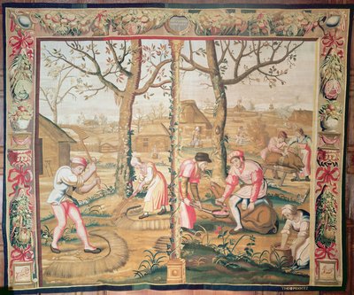 November and December, Mortlake tapestry by Poyntz by Unbekannt Unbekannt