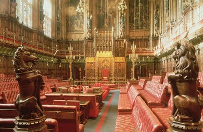 Palace of Westminster, Interior of the House of Lords by Unbekannt Unbekannt