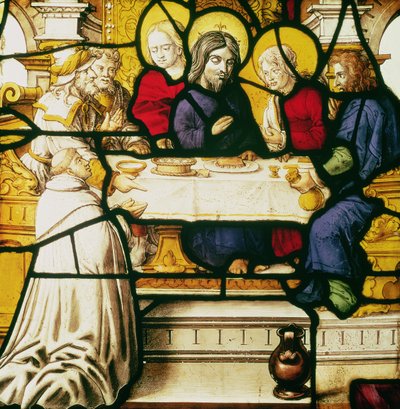 Panel Depicting St. Andrew at the Supper at Emmaus by Unbekannt Unbekannt
