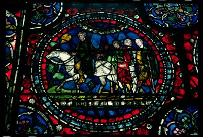 Pilgrims going to Canterbury, 13th century by Unbekannt Unbekannt