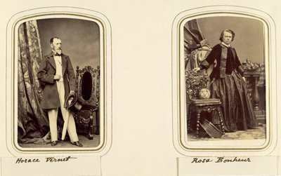 Portraits of Horace Vernet and Rosa Bonheur by Unbekannt Unbekannt