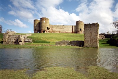 Rhuddlan Castle, Exterior View by Unbekannt Unbekannt