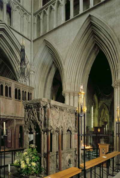 Shrine from the South-West, St. Albans Cathedral by Unbekannt Unbekannt